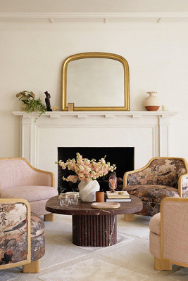 The Gleaming Louie Beaded Arched Mantel Mirror | Anthropologie (US)