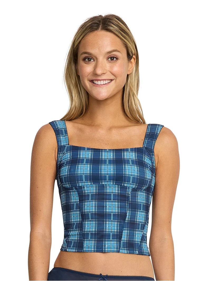 Mills by Millie Bobby Brown Women's Ruched Mesh Longline Bra, Sizes XS-XXXL | Walmart (US)