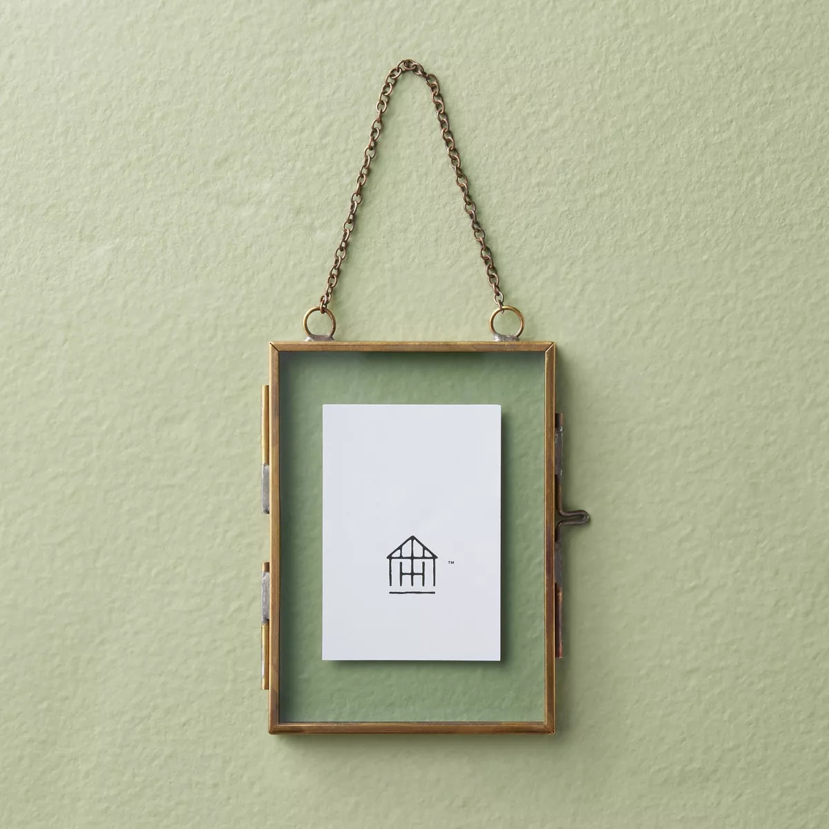 Mini Brass Photo Frame Christmas Tree Ornament - Hearth & Hand™ with Magnolia | Target