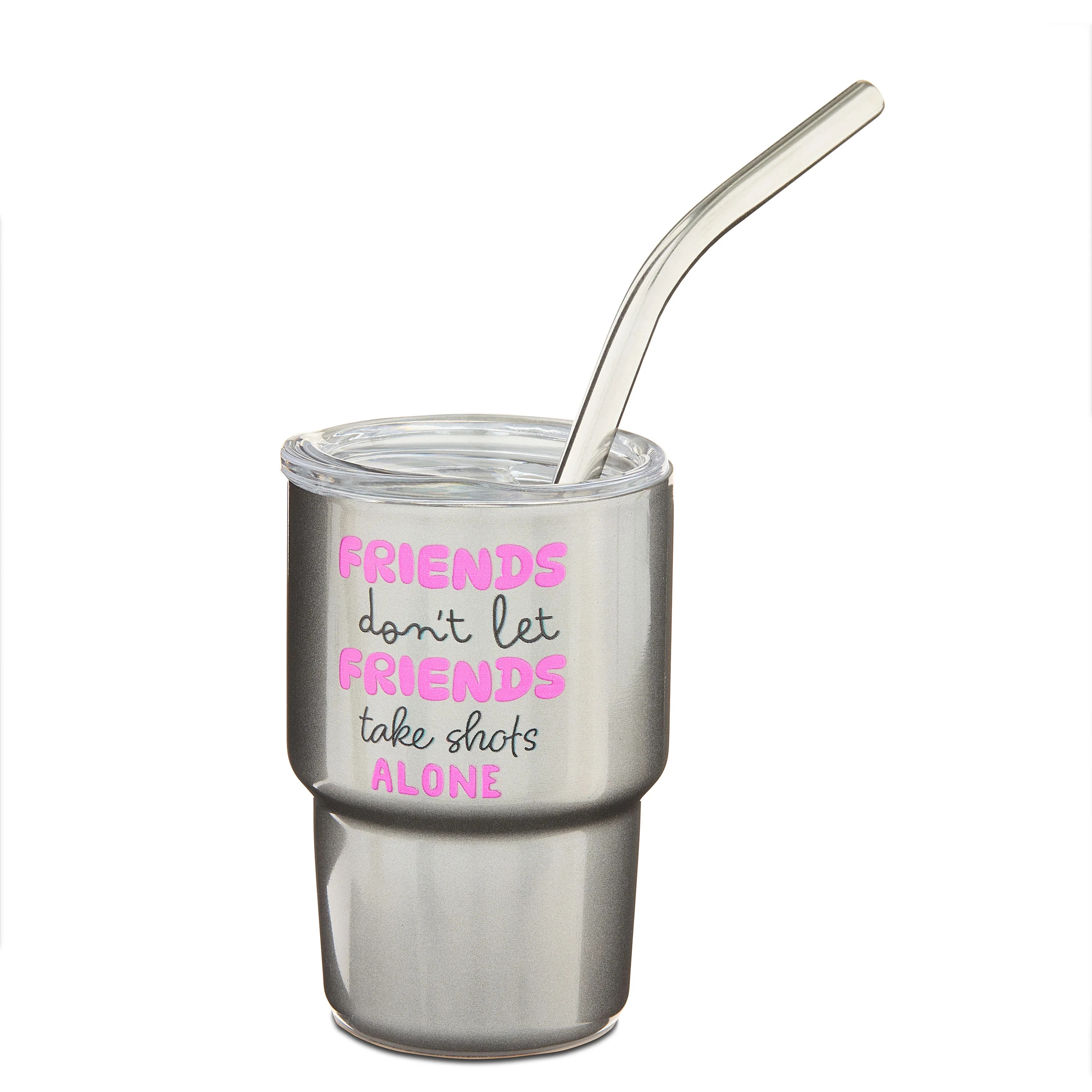 Stainless Steel Mini Tumbler, Friends Don't Let Friends Take Shots Alone, 3 fl oz, Valentine's Da... | Walmart (US)