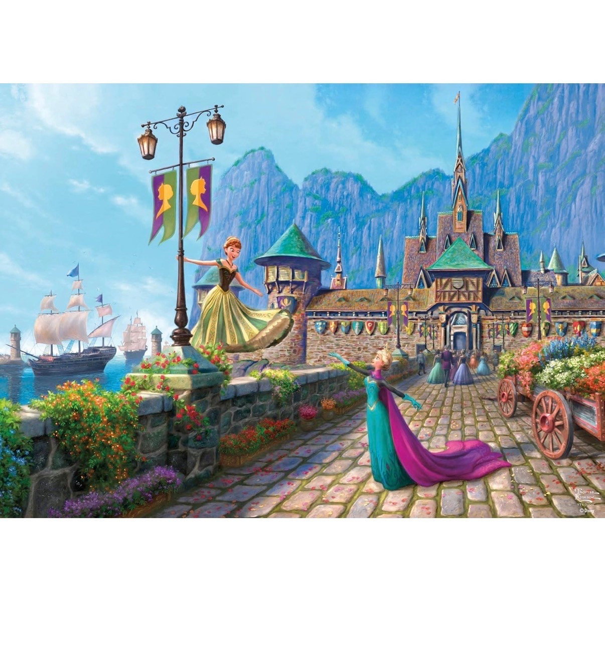 Ceaco - Thomas Kinkade Disney - Frozen Celebration - 1000 Piece Puzzle
Thomas Kinkade Disney Art, Made in USA, Recycled Board, Finished Size 26.6 x 19 in, Includes Poster, Frameable Art, Giftable

#LTKTravel