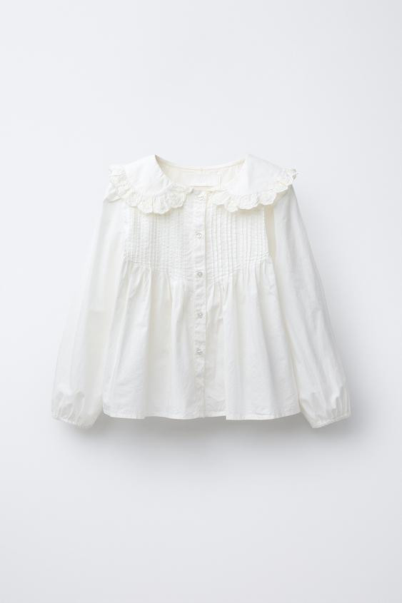 PETER PAN COLLAR SHIRT | Zara US