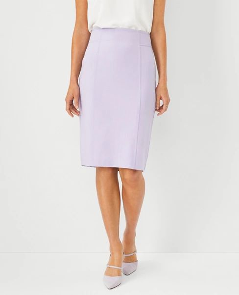 The Seamed High Waist Pencil Skirt in Bi-Stretch - Curvy Fit $ 89.00       Rating: 0.0 stars  ... | Ann Taylor (US)