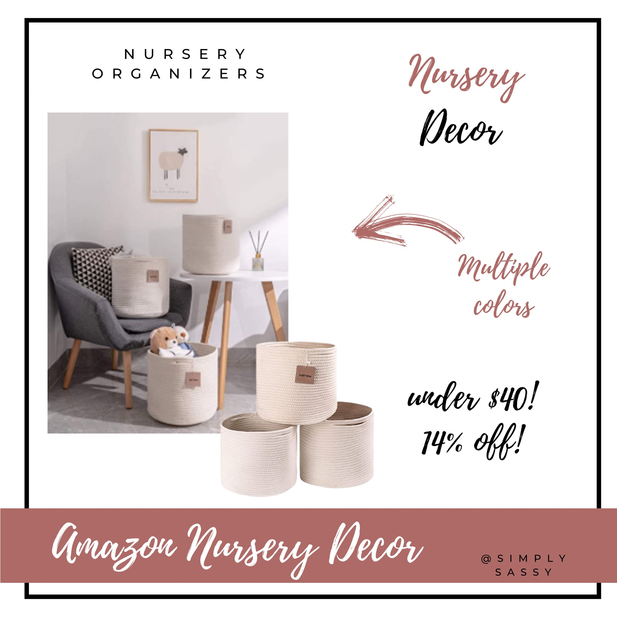 Baskets,Nursery decor, baby nursery organization, organization, minimalist, boho, nursery #baby #organization #laurabeverlin #alexaanglin

#LTKunder50 #LTKbaby #LTKhome