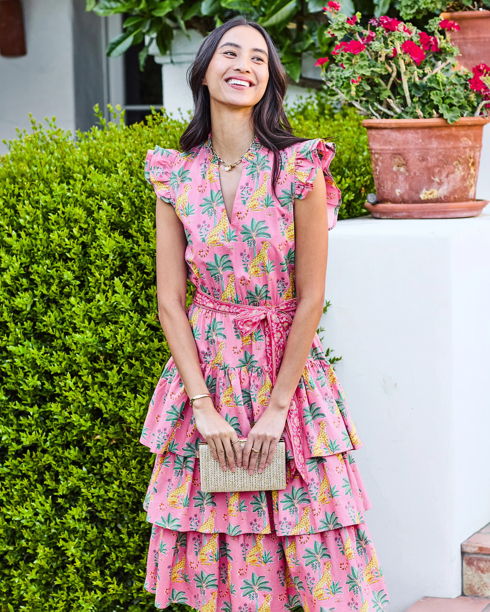 Leopard Mirage - At Ease Dress - Pink Palace - Printfresh | Printfresh