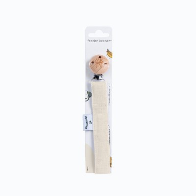 Moss and Fawn Linen Pacifier Cip Ecru | Target