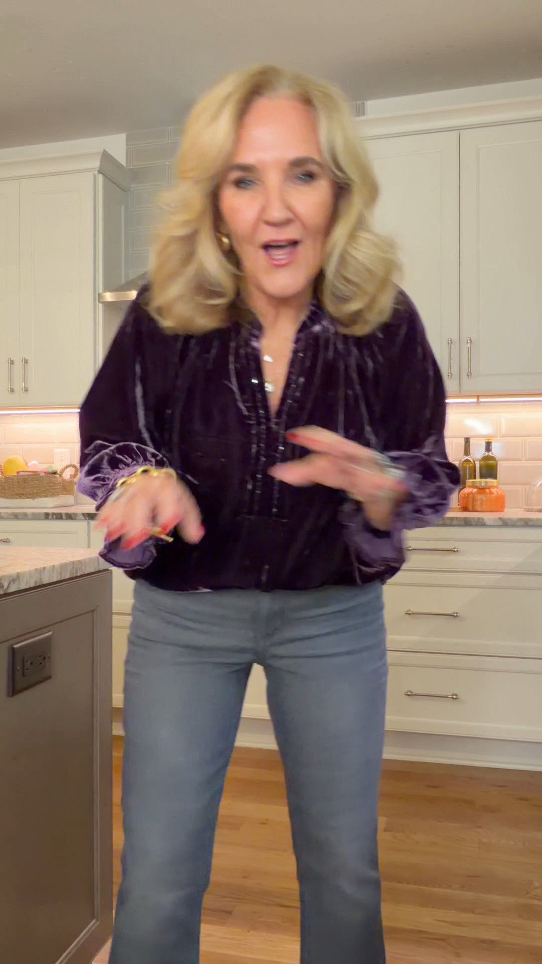 Democracy jeans I wear a med in tops and 8 petite in jeans

#LTKOver40 #LTKPetite #LTKootd