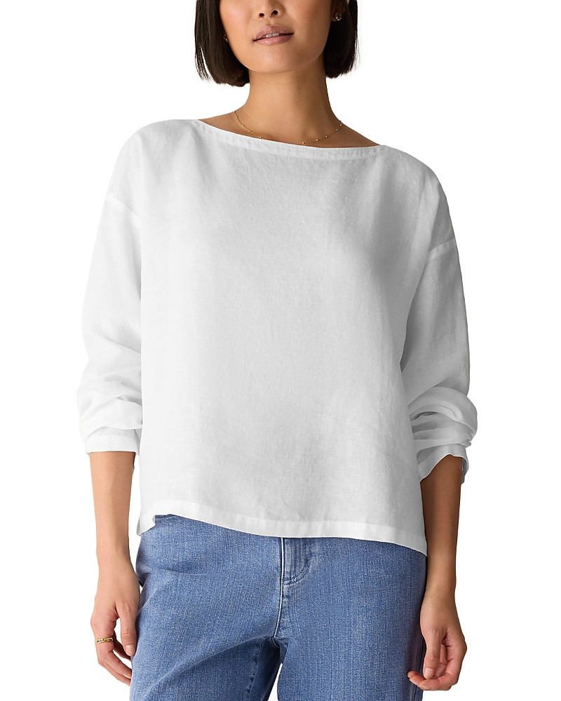 Eileen Fisher Boat Neck Boxy Top | Bloomingdale's (US)