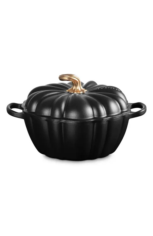 Le Creuset Figural Pumpkin Baking Dish in Licorice at Nordstrom | Nordstrom