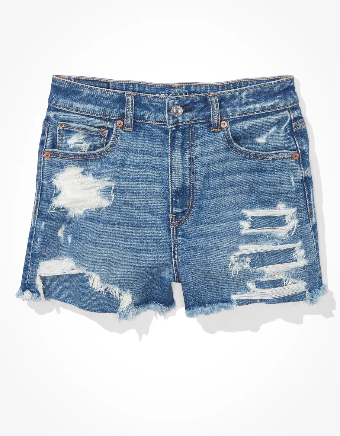 AE Stretch Denim Mom Shorts | American Eagle Outfitters (US & CA)