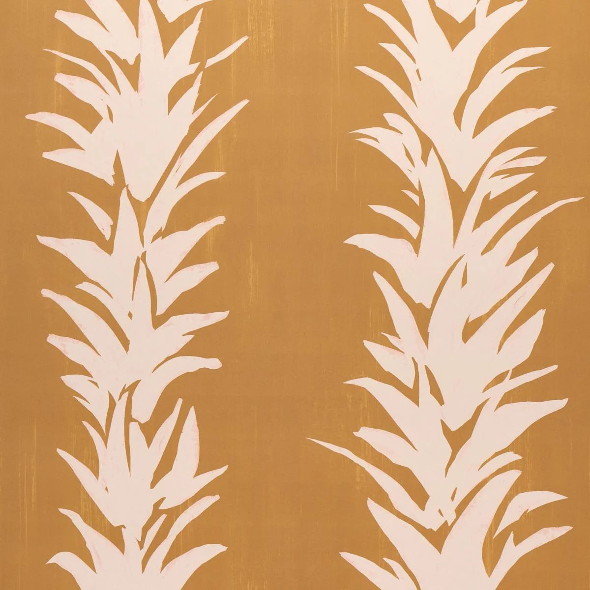 Schumacher White Lotus Deep Yellow Wallpaper | DecoratorsBest