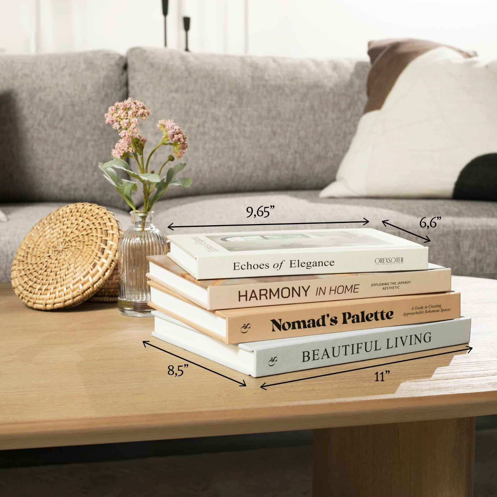 Decorative Books for Home Decor with Blank Pages Aesthetic Faux Coffee Table Books for Bookshelf ... | Amazon (US)