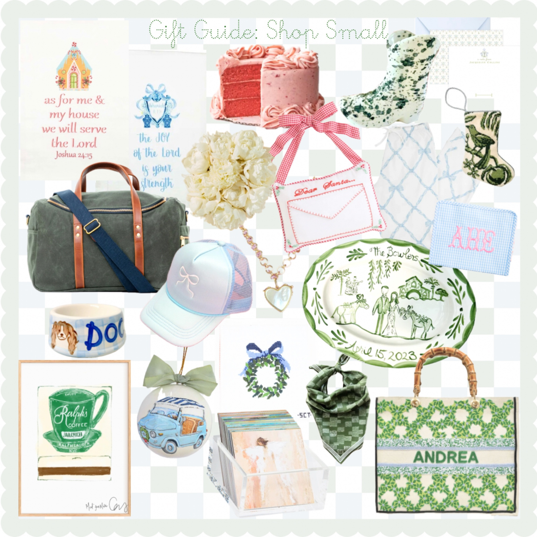 Shop Small Business Saturday with this gift guide! Some of my favorite brands: Standing on the Word Socks, Etsy finds, Greystone Needlepoint, Bauble Stockings, Beaufort Bonnet Co, J.Lowery, Swells, Anne Neilson, Happy Hats, Nicola Bathie, and more  