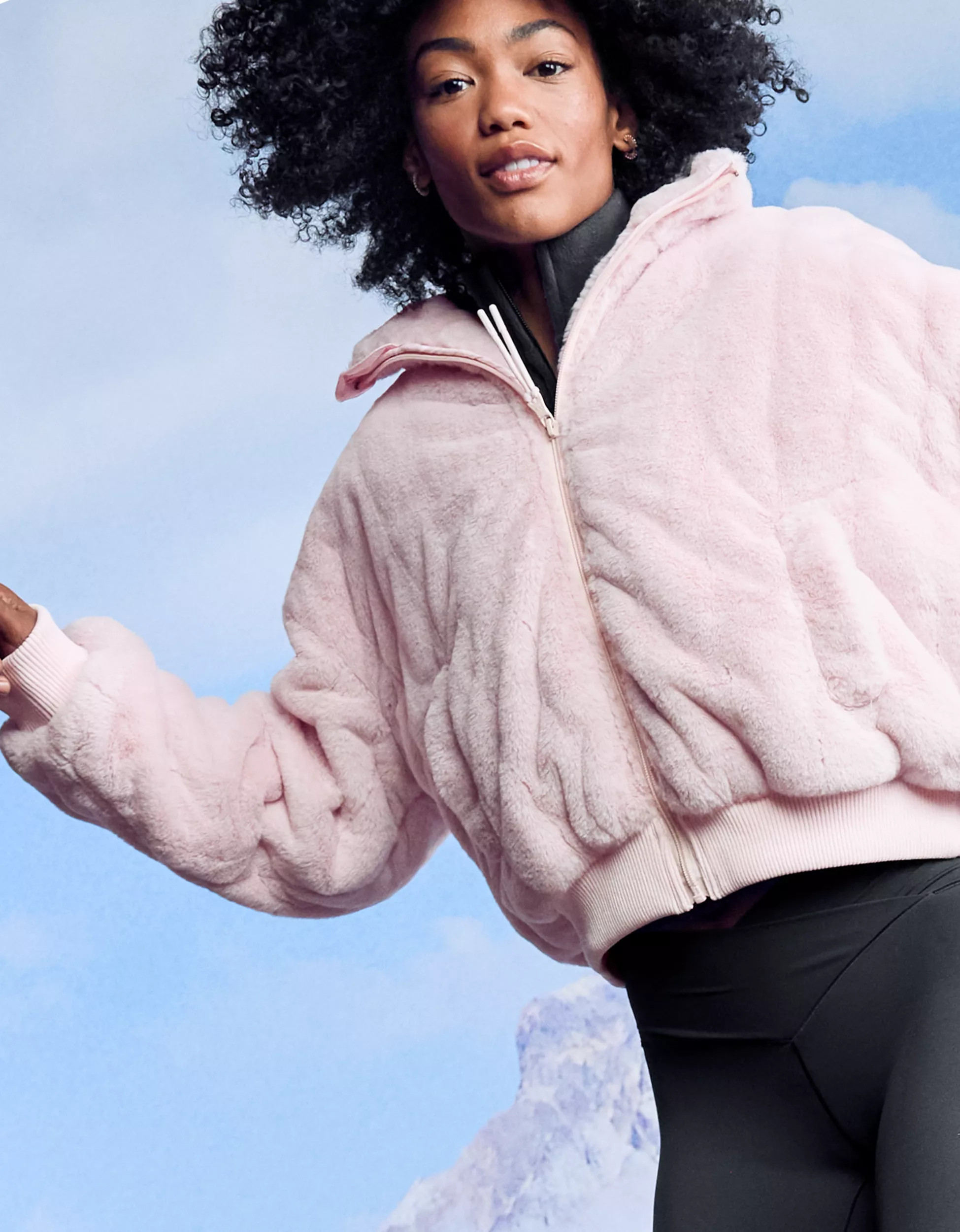 OFFLINE By Aerie Fur Full Zip Jacket | Aerie