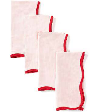 Southern Living Sweet Christmas Collection Scalloped Napkins, Set of 4 | Dillard's | Dillard's