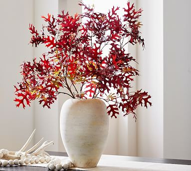 Faux Autumn Oak Branch - 45" | Pottery Barn (US)