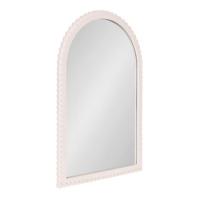 Kate and Laurel Scallia Wooden Arch Mirror, Pink, 20x30 | Target