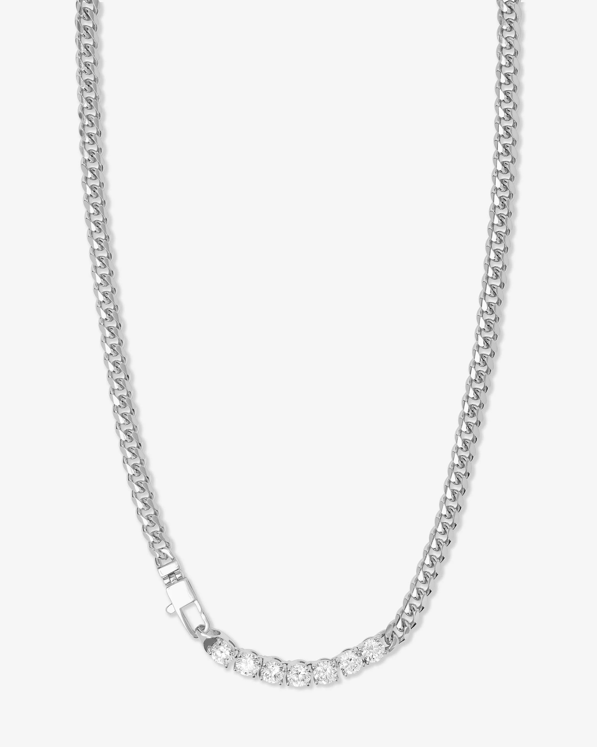Baby Julian Loves Diamonds Necklace - Silver|White Diamondettes | Melinda Maria Jewelry
