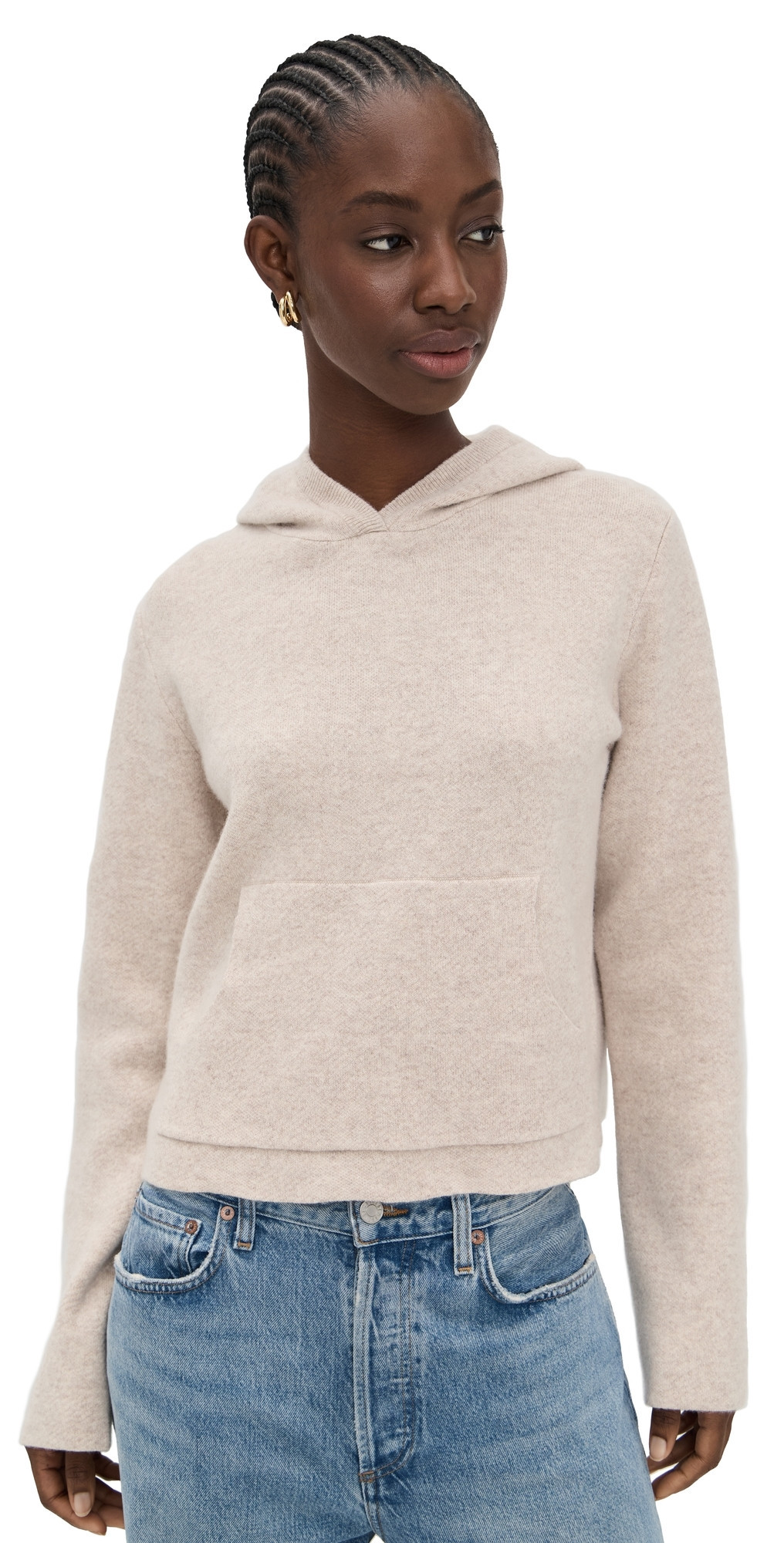 La Ligne Jane Hoodie Tan L | Shopbop