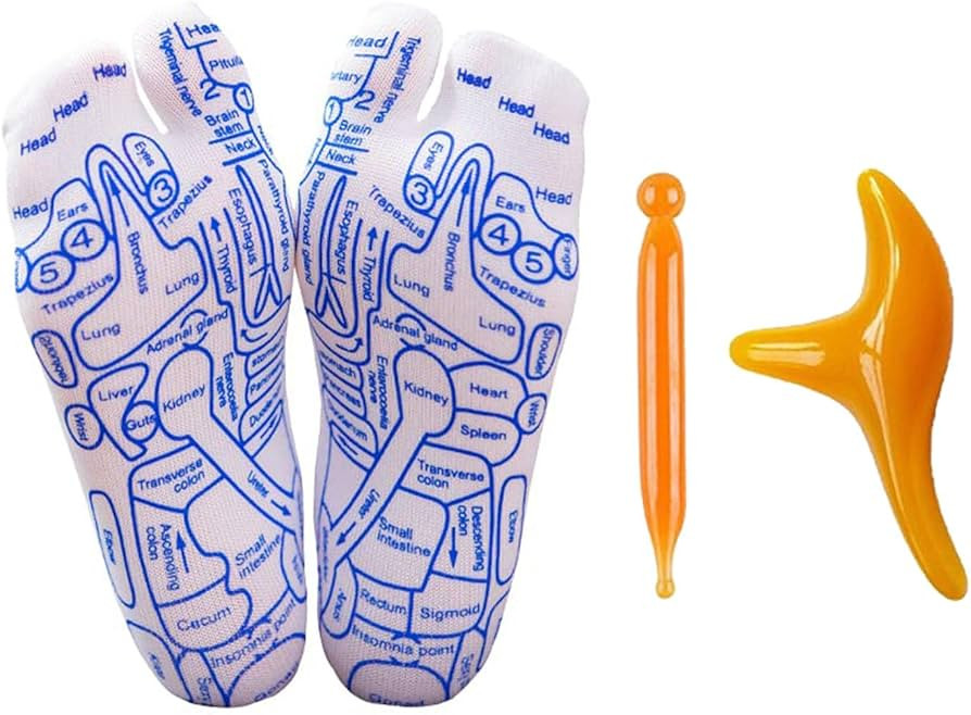 Reflexology Socks Set,Reflexology Socks with Massage Tool,Foot Relief and Acupressure Reflexology... | Amazon (US)