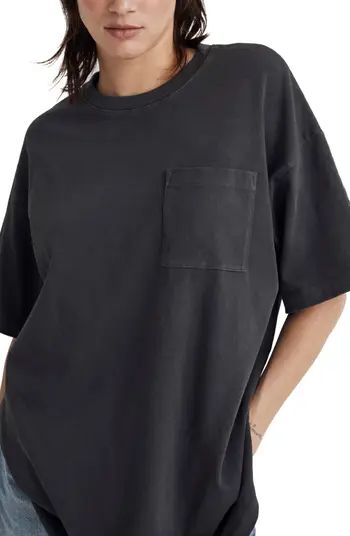 Garment-Dyed Oversize Cotton Pocket T-Shirt | Nordstrom