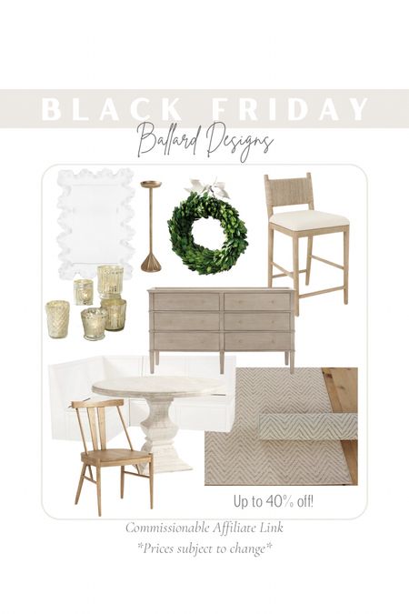 Save now at Ballard designs during the Black Friday sale! I love these indoor outdoor rugs, as well as this wood, dining chair and banquette seating. These walls in counterstools are my absolute favorite, and the seat cushion can be reupholstered.

#LTKhome #LTKCyberWeek #LTKsalealert