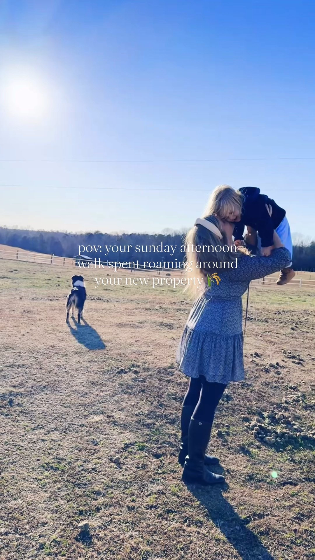 So thankful for both of our little rays of SONshine ☀️ - who were living their best life while roaming around exploring our farm 🚜🌾🌳 this afternoon!! 🫶🏽 #sundayonthefarm #mamassonshine 

Between church this morning 💒, neighbors coming over to visit and meet us 🫶🏽 (the sweetest!! 🎁), and a chili 🍲 night out with friends ✨… the little bit of free time we had this afternoon, we spent walking around our 12.5 acres and exploring 🚜🐴🌳🌾 … and just blown away that THIS is where the Lord had in store for our family all along!! 🥹✨ Just such an Ephesians 3:20-21 story!! 💭 #glorytogod #lovethisplace #farmsweetfarm