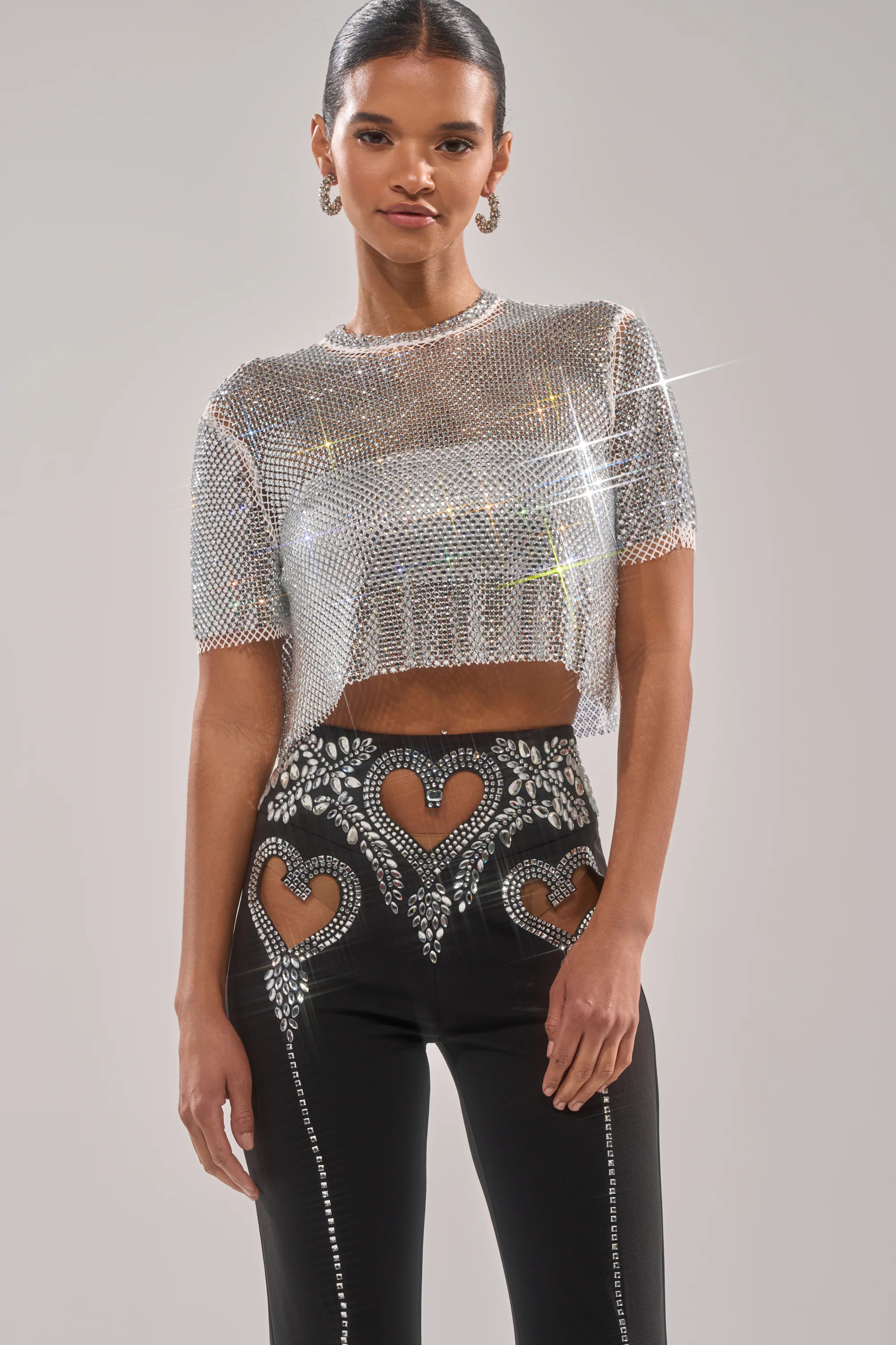 AKIRA Just A Feeling Rhinestone T-Shirt | Size 1X/2X | AKIRA