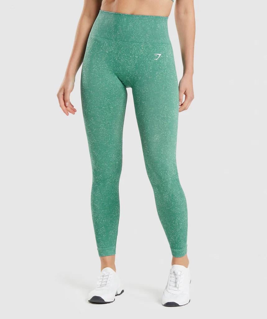 Gymshark Adapt Fleck Seamless Leggings - Mineral | Alpine Green | Gymshark (Global)