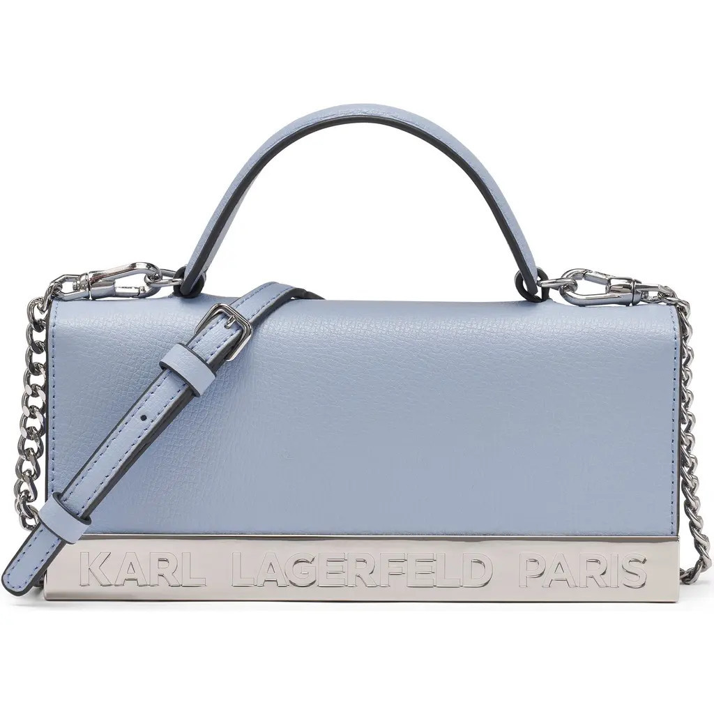 KARL LAGERFELD PARIS Jacqueline Crossbody in Blue Aura at Nordstrom | Nordstrom