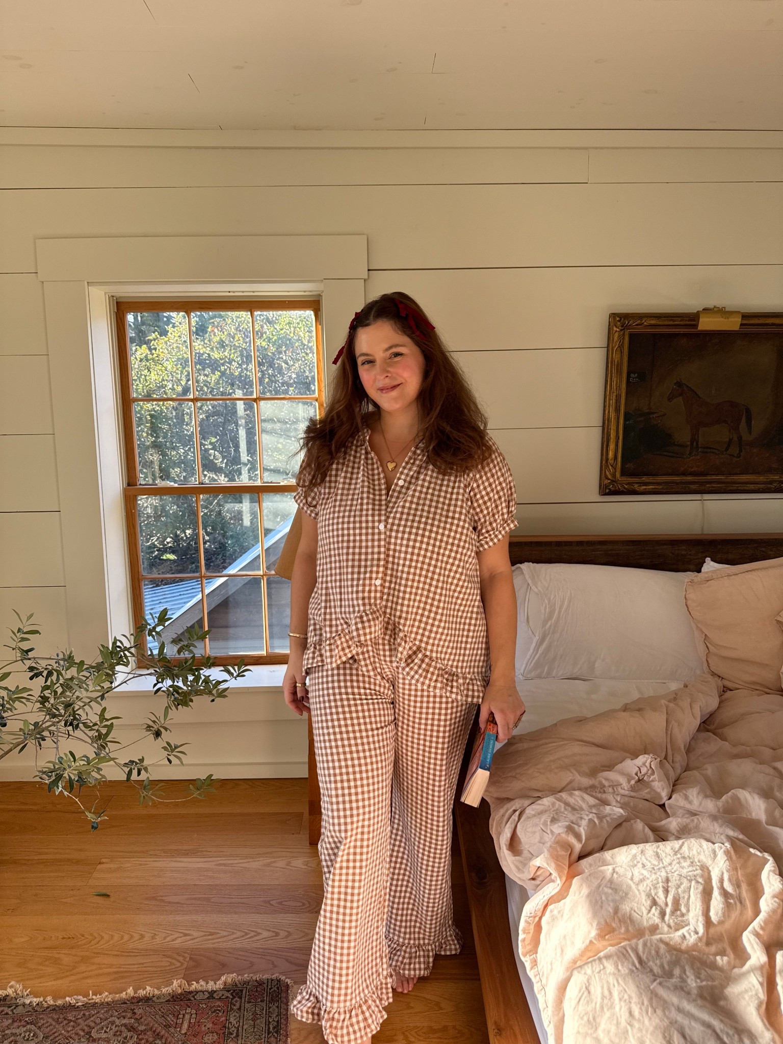 Gingham ruffle pajamas Amazon 
Size xl

#LTKMidsize #LTKFindsUnder50 #LTKStyleTip