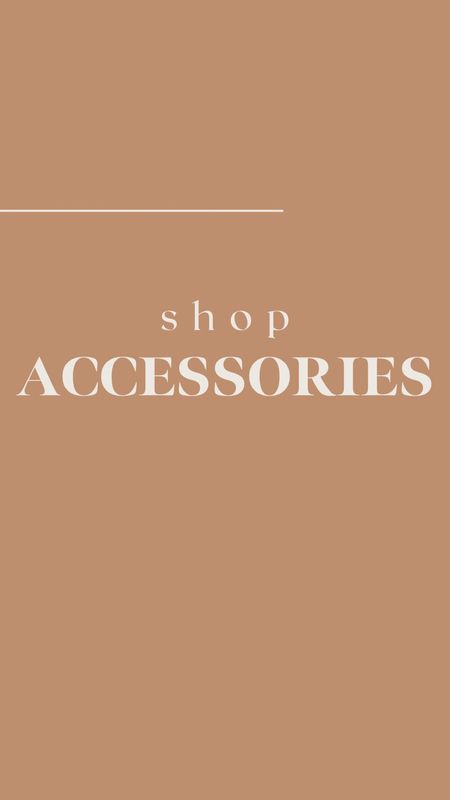 Shop my go to accessories 

#LTKstyletip #LTKSeasonal #LTKfindsunder50