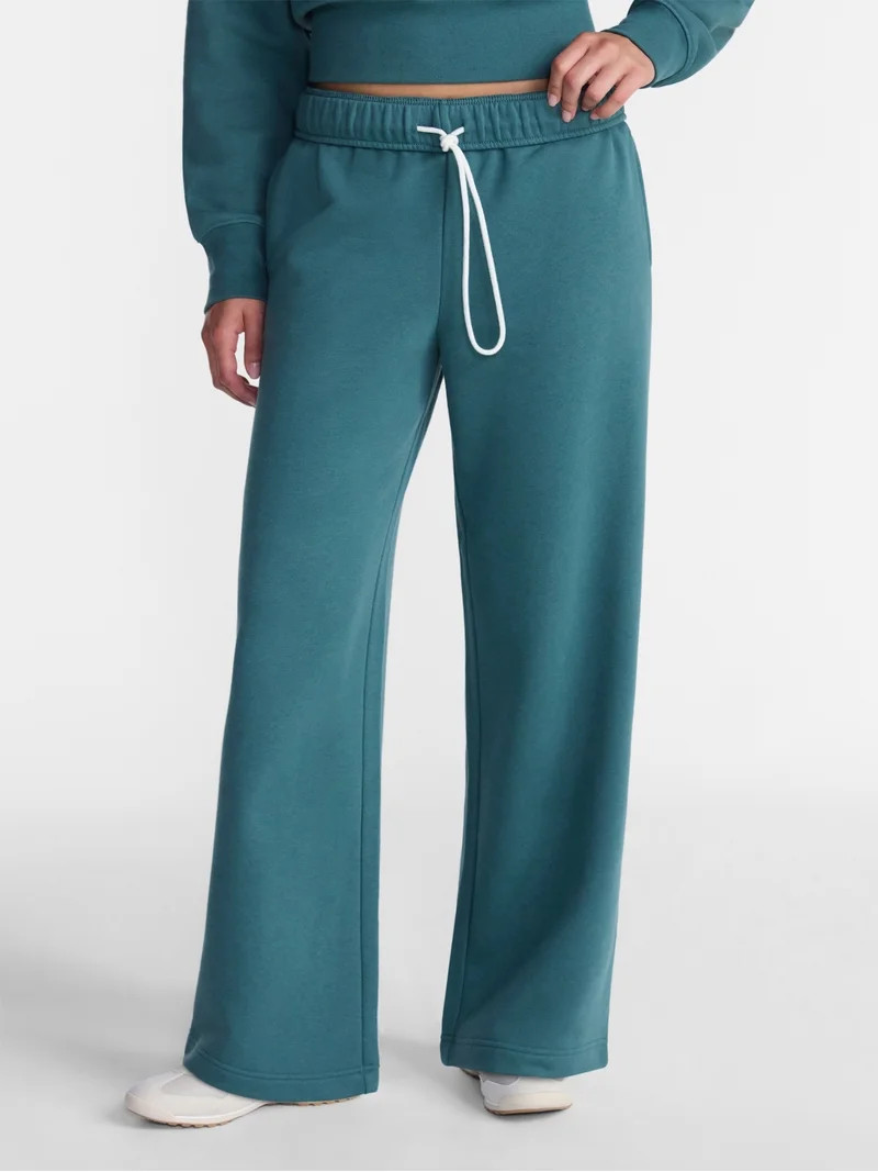 No Boundaries Soft Fleece Wide Leg Pants, 30\u201d Inseam, 1 or 2-Pack, Women\u2019s XXS-4X | Walmart (US)