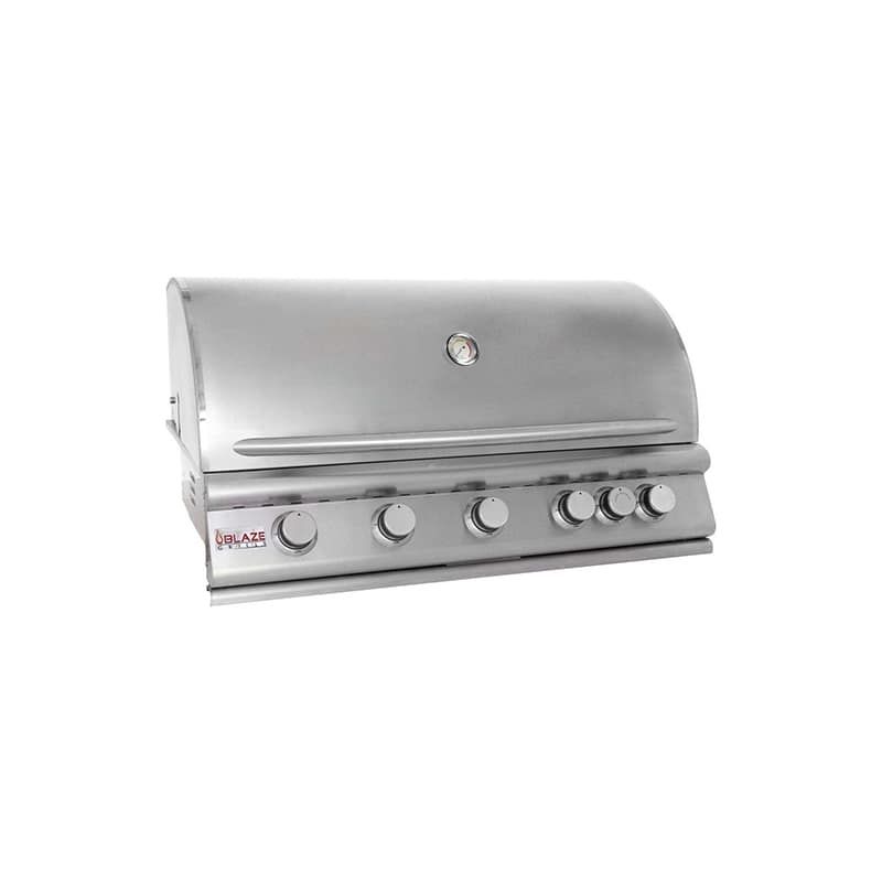 Blaze Grills BLZ5NG 40 Built-In 5-Burner Natural Gas Grill Stainless Steel Outdoor Cooking BBQ Grill | Build.com, Inc.