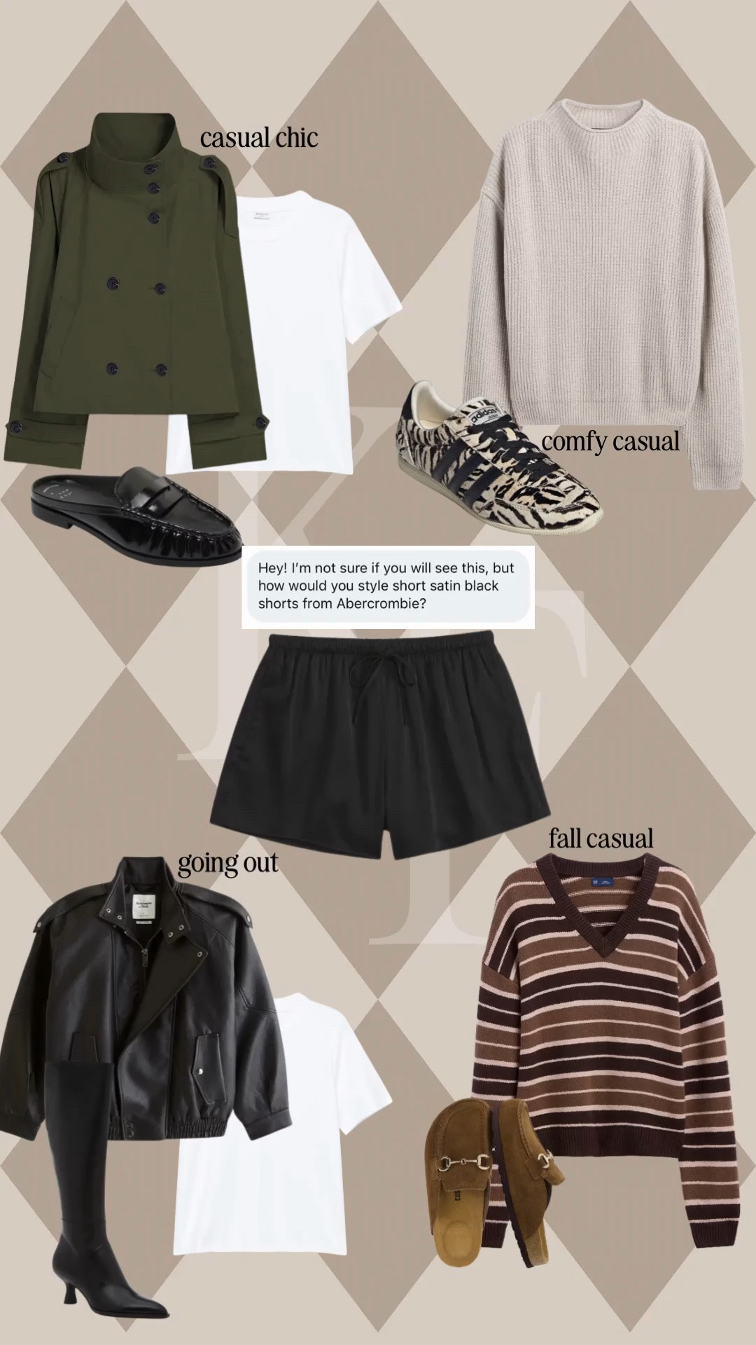 How I’d style black satin shorts for the fall- from casual comfy, to going out on the town!

#LTKootd #LTKSeasonal #LTKPetite