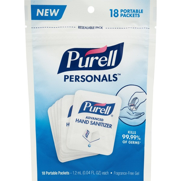 Purell Personals Travel Size Advanced Hand Sanitizer, 18CT | CVS