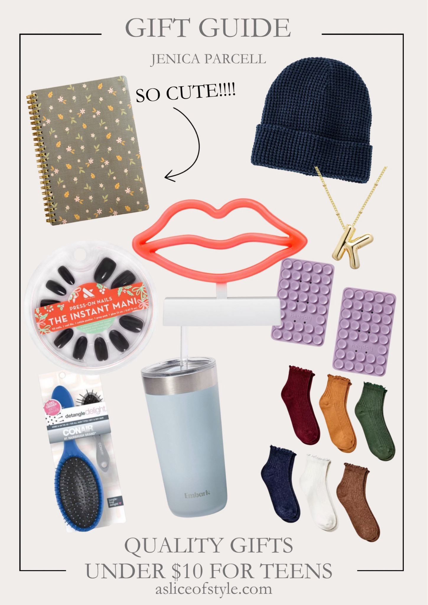 Shopping for teens has never been easier! Check out these adorable gifts that are all under $10!! Perfect for stocking stuffers or friends gifts, these are fun little surprises they’ll love!

Gift Guide / Christmas/ Teens / Budget Friendly/ Friend Gifts / Fashion / Teen Girl / Secret Santa / Holiday

#LTKFindsUnder100 #LTKGiftGuide #LTKFindsUnder50