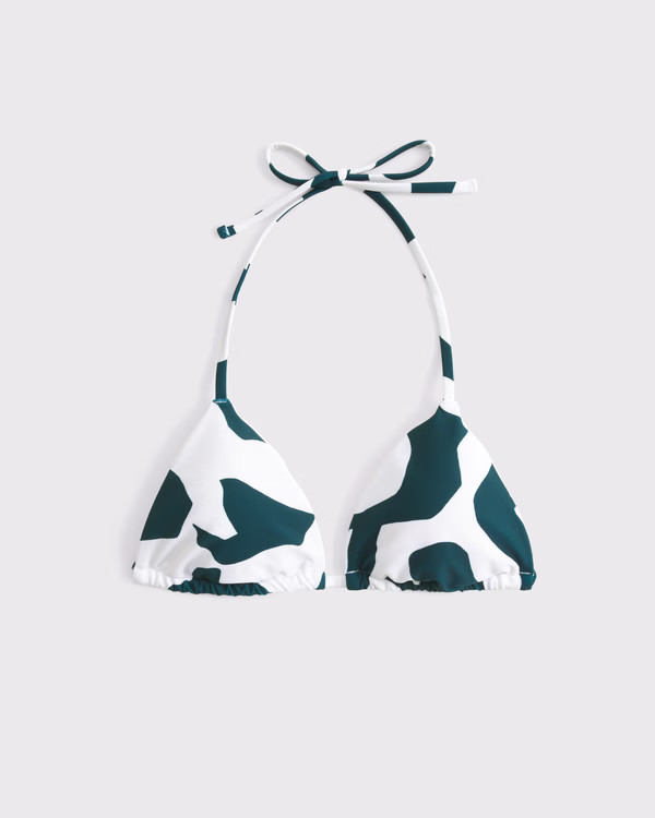 Halter String Triangle Bikini Top | Abercrombie & Fitch (US)