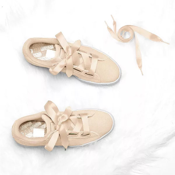 INSPIRE CHIC Women's Flat Ribbon Solid Color Sneakers Shoelaces 2 Pairs Pale Pinkish Gray 80cm/31.5" | Target