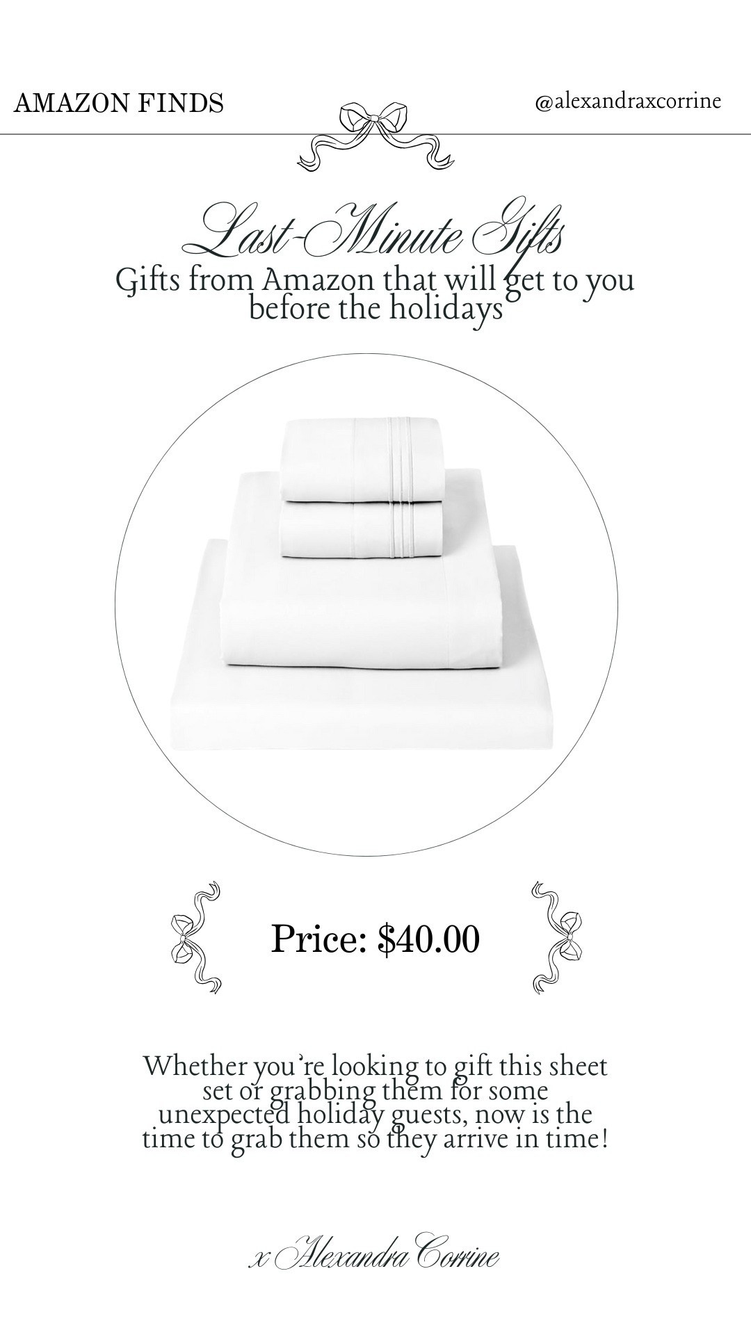 Last-minute gift ideas from Amazon 

Amazon finds, Christmas gift guide, holiday gift ideas, last minute gift ideas, chic gift guide, bougie on a budget, bedding, sheets

#LTKHoliday #LTKGiftGuide #LTKFindsUnder50