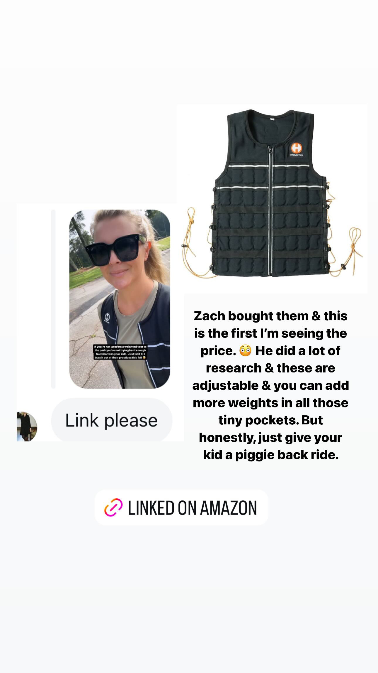 Weighted vest

#LTKFitness #LTKActive