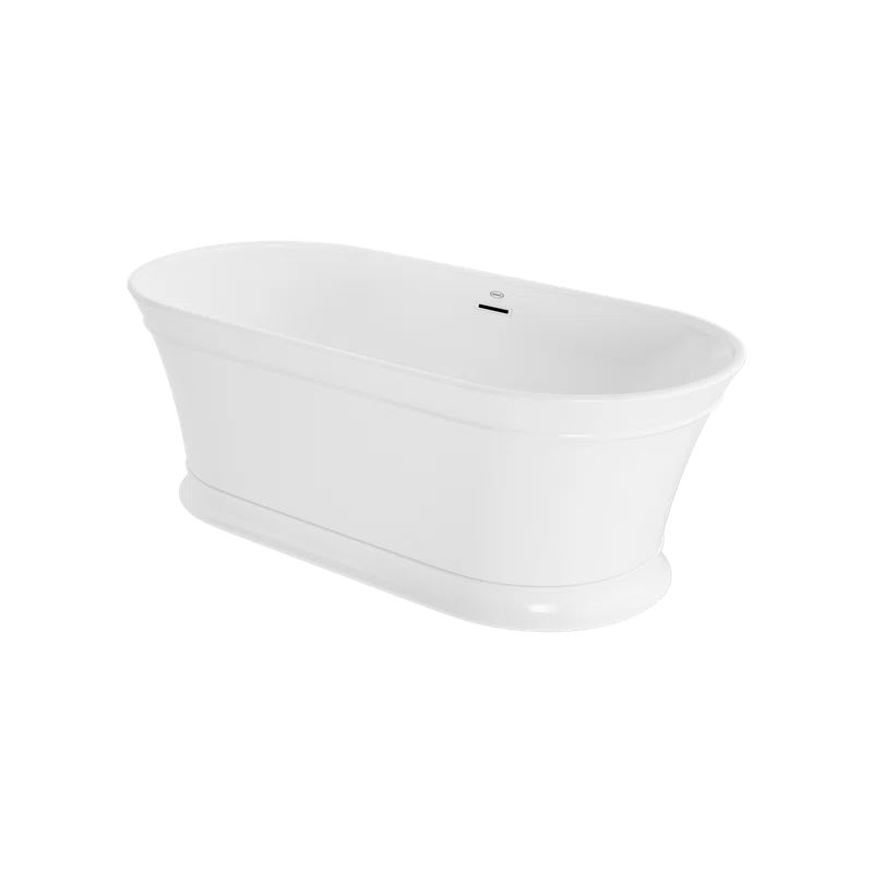 LDF6731BCXXXXG Lyndsay 67" x 32" Freestanding Soaking Acrylic Bathtub | Wayfair North America