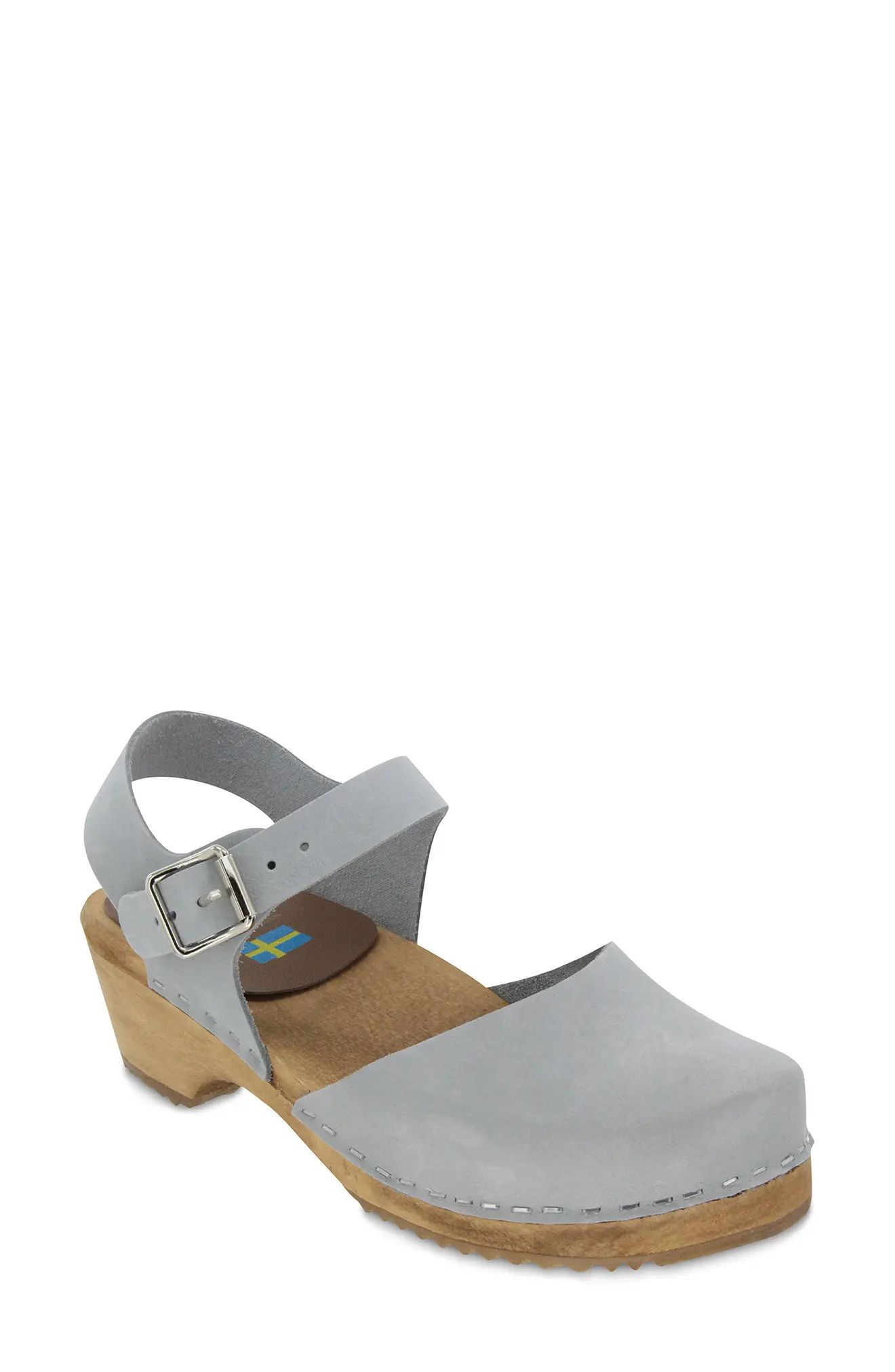 MIA Sofia Clog Sandal, Size 10 in Leila Blue Leather at Nordstrom | Nordstrom