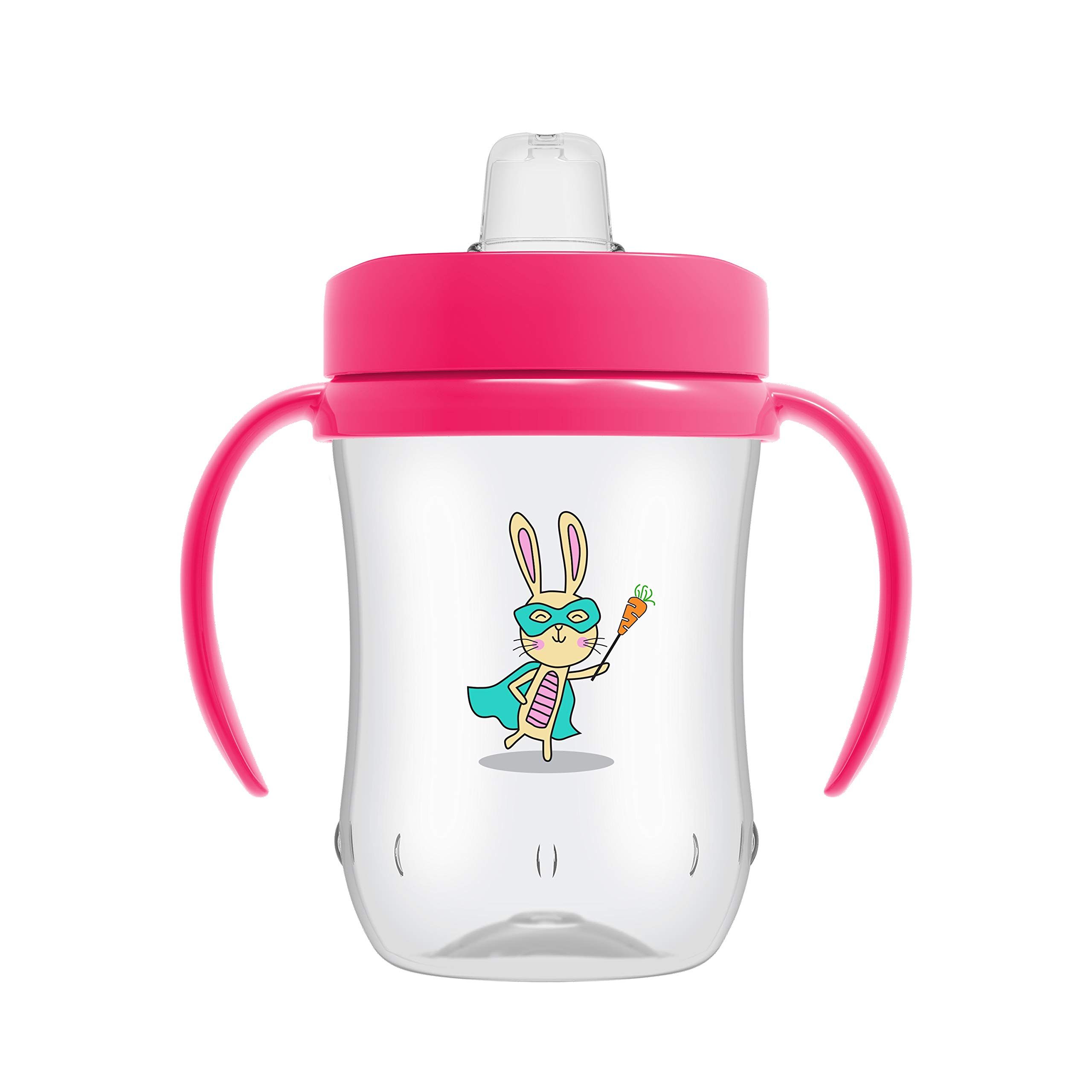 Dr. Brown’s Milestones Soft Spout Sippy Cup with Handles - Pink - 9oz - 6m+ | Amazon (US)