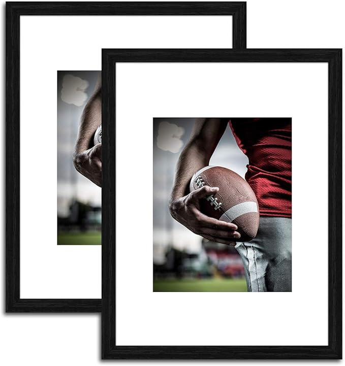 12x16 Picture Frames - Black Picture Frames to Display Photo 8x10 with Mat or 12 x 16 Pictures Wi... | Amazon (US)