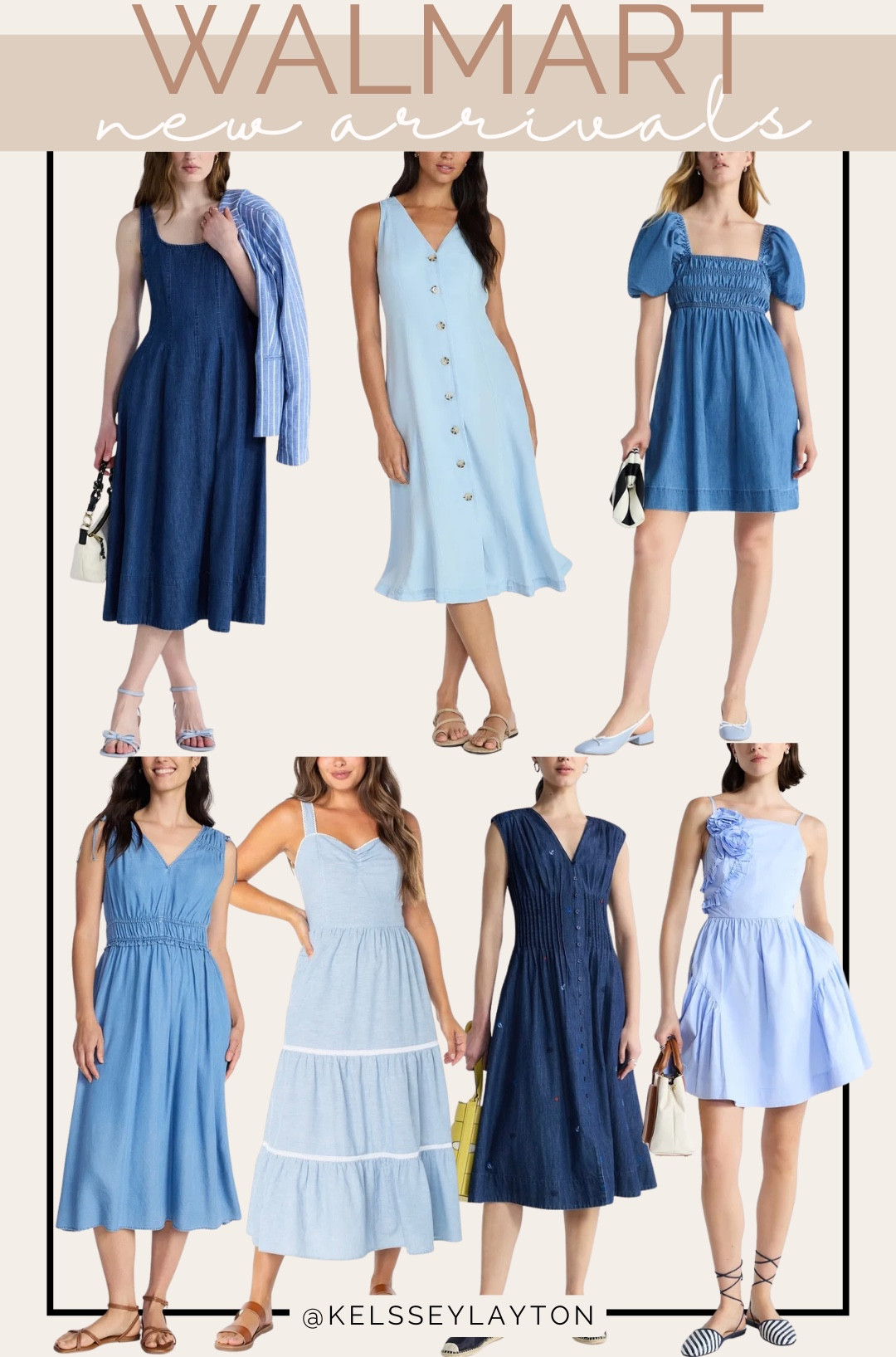 Walmart new arrival blue & denim dresses

#LTKootd #LTKmomlife