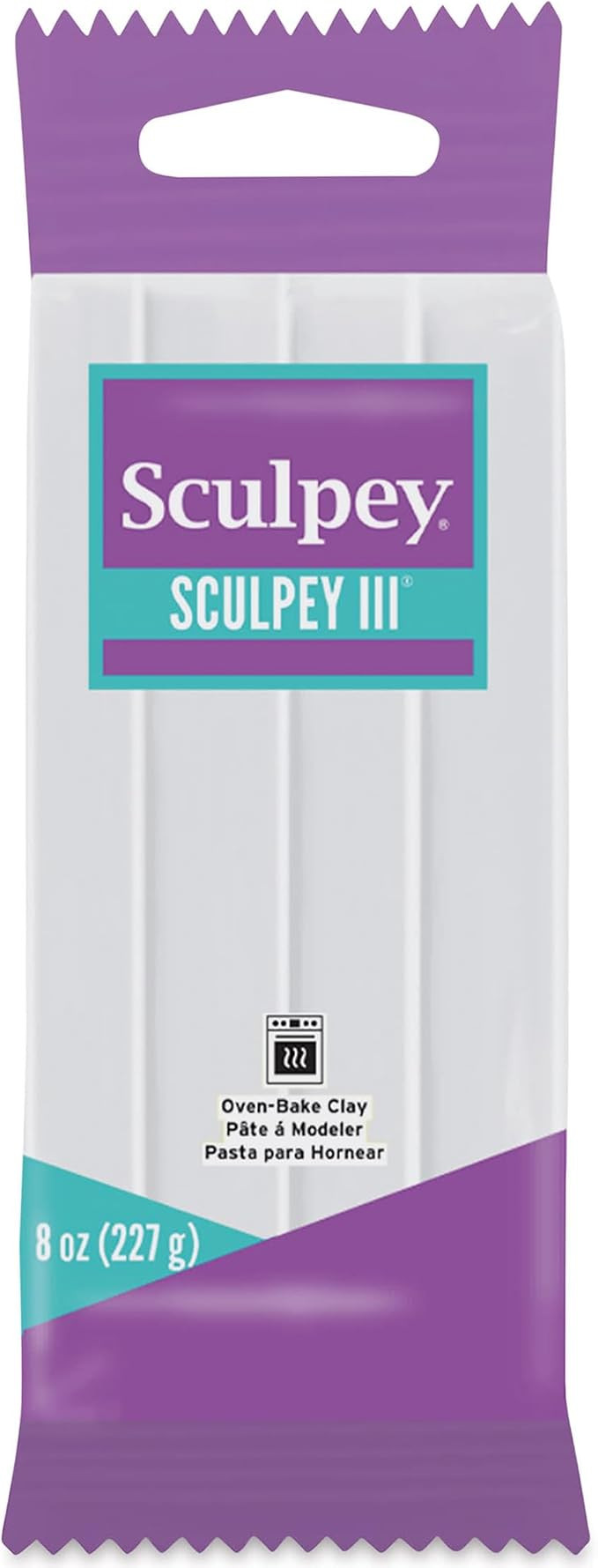 Sculpey 439309 Polyform III Polymer Clay 8 Oz: White | Amazon (US)