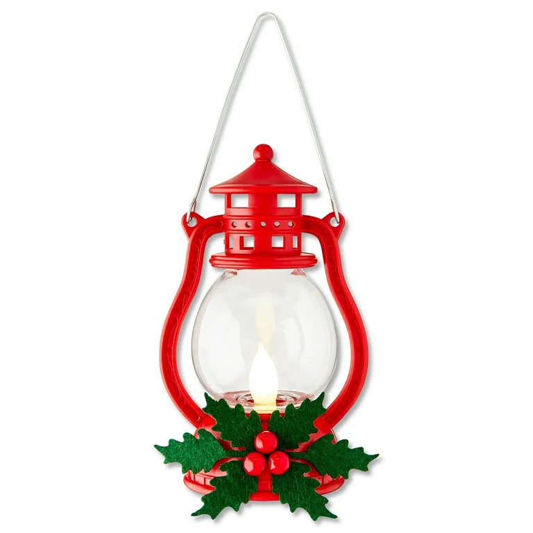Light-Up Red Lantern Christmas Ornament, Heritage Holiday Theme, 4.7", by Holiday Time | Walmart (US)