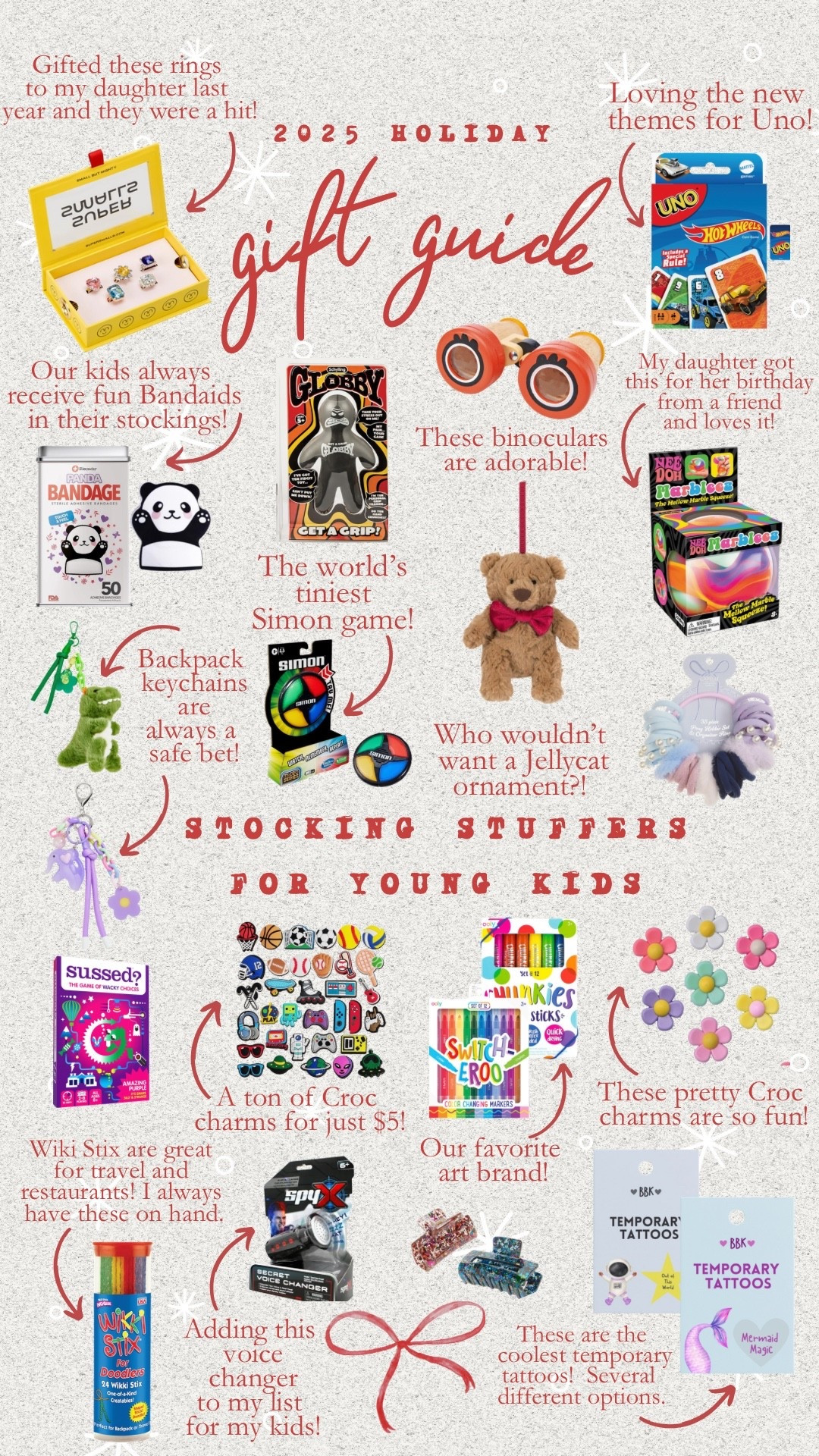 HOLIDAY GIFT GUIDES 2025 | Stocking Stuffers for Young Kids

#LTKKids #LTKHoliday #LTKGiftGuide