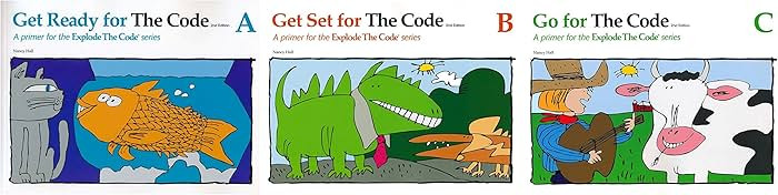 Explode The Code - 3 Books - A, Get Ready, B, Get Set & C, Go For The Code | Amazon (US)